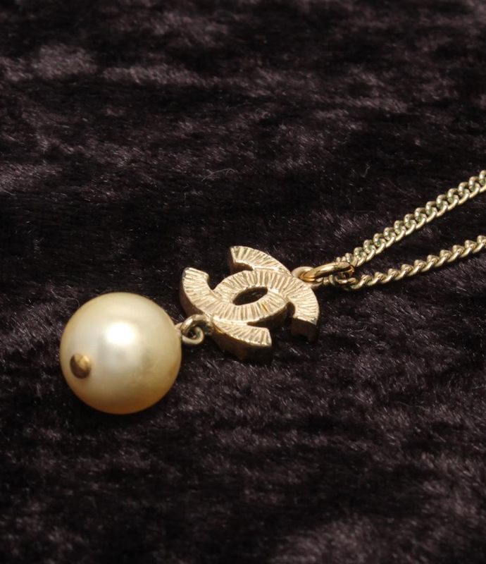 Chanel Necklace Coco Mark Faux Pearl A11C Ladies Chanel