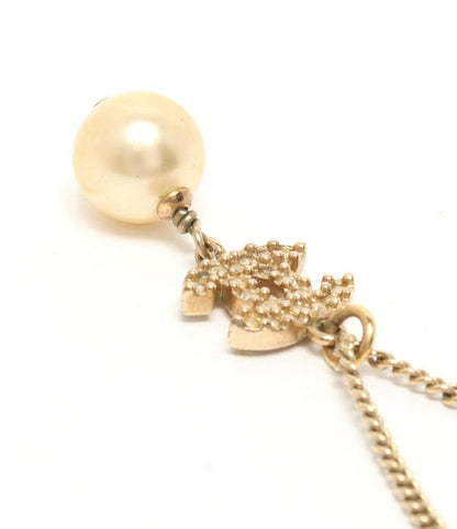 Chanel Necklace Coco Mark Faux Pearl A11C Ladies Chanel