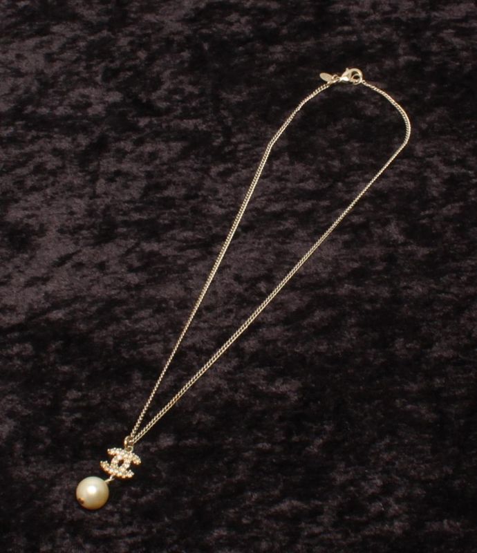 Chanel Necklace Coco Mark Faux Pearl A11C Ladies Chanel