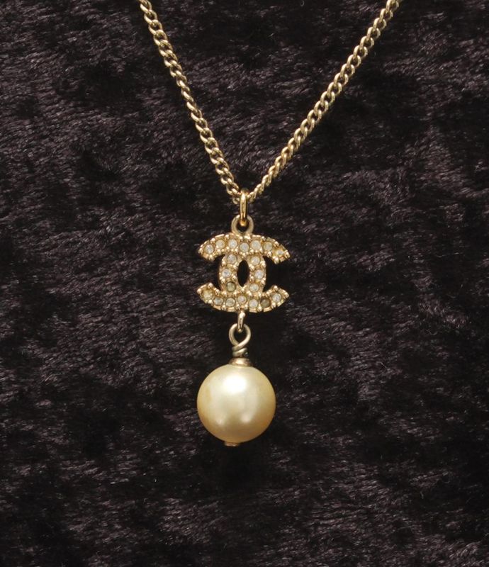 Chanel Necklace Coco Mark Faux Pearl A11C Ladies Chanel