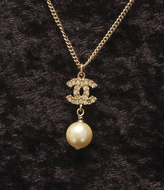 Chanel Necklace Coco Mark Faux Pearl A11C Ladies Chanel