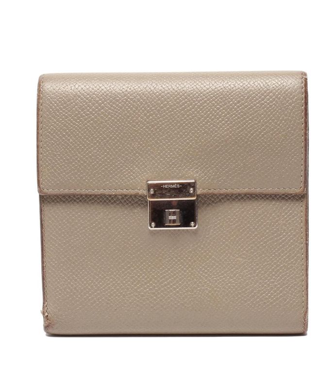 Hermes Trifold Wallet Engraved C Silver Hardware Click 12 Ladies Hermes