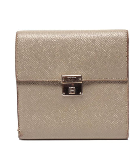 Hermes Trifold Wallet Engraved C Silver Hardware Click 12 Ladies Hermes