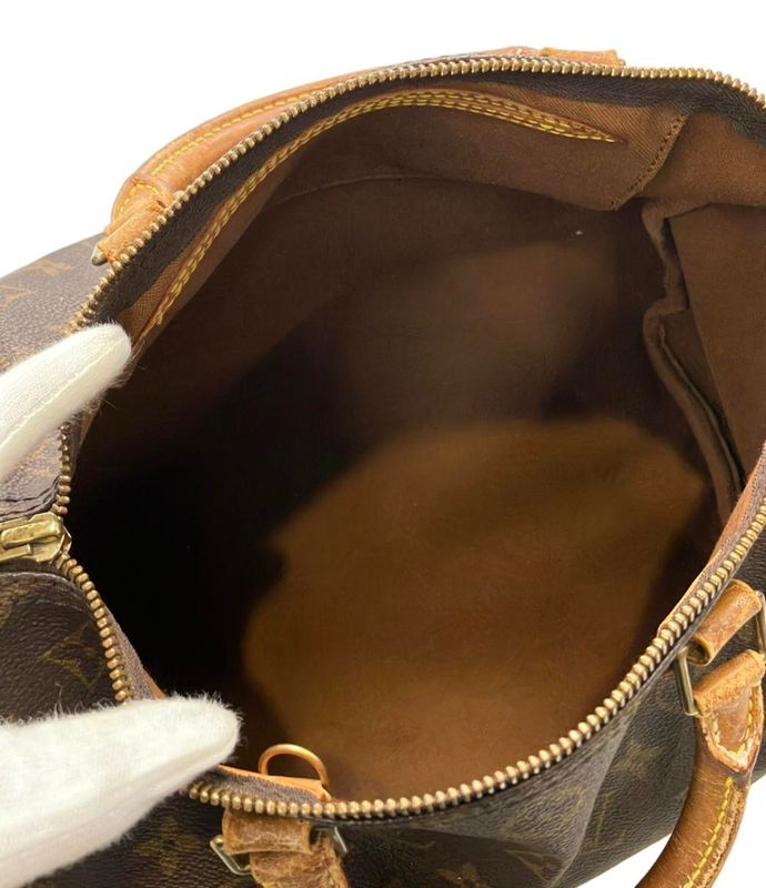 Monogram Louis Vuitton Mini Boston Bag Handbag Speedy 30 M41526 Women Louis