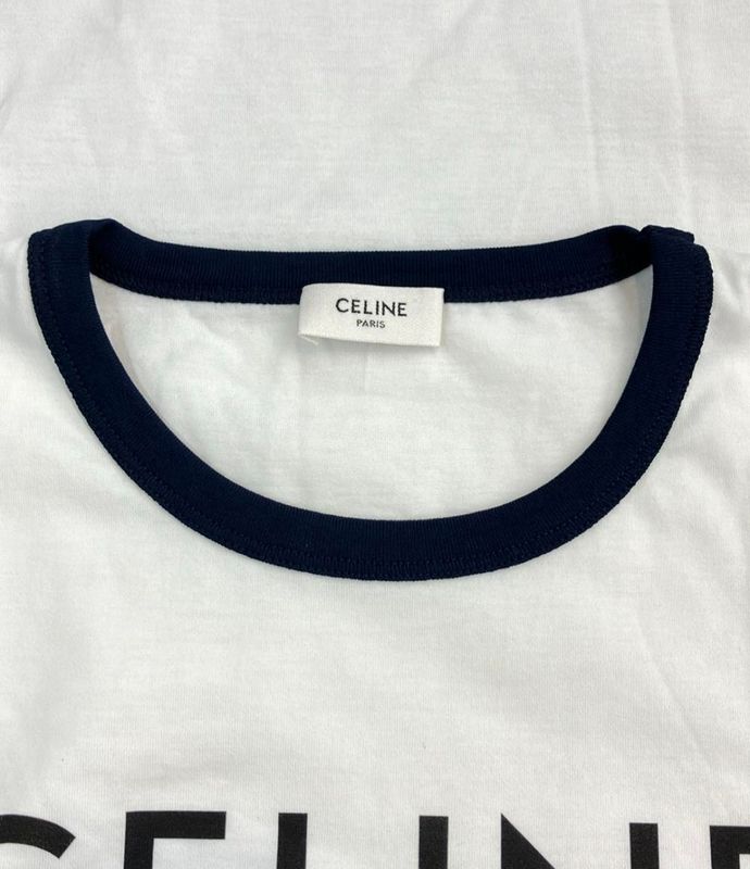 Celine Short Sleeve T-Shirt Women Size L Celine