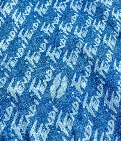 Fendi Short Sleeve Shirt Denim Women's Size 36 (XS) Fendi