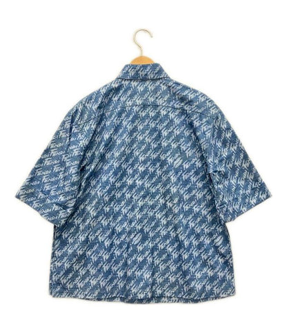 Fendi Short Sleeve Shirt Denim Women's Size 36 (XS) Fendi