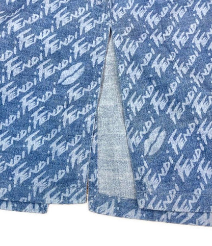 Fendi Short Sleeve Shirt Denim Women's Size 36 (XS) Fendi