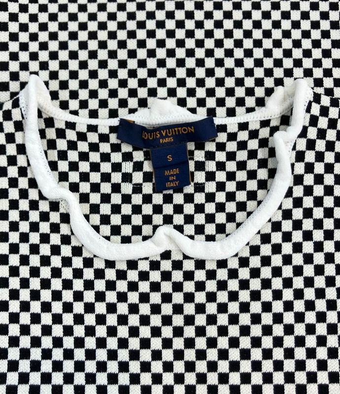 Louis Vuitton Checkered Cut and Sewn Women's Size S Louis Vuitton