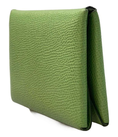 Hermes Card Case Coin Case U Engraved Silver Hardware Galvi Duo Women Men Hermes