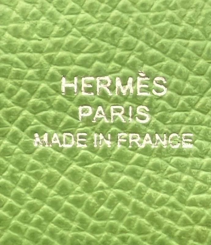 Hermes Card Case Coin Case U Engraved Silver Hardware Galvi Duo Women Men Hermes