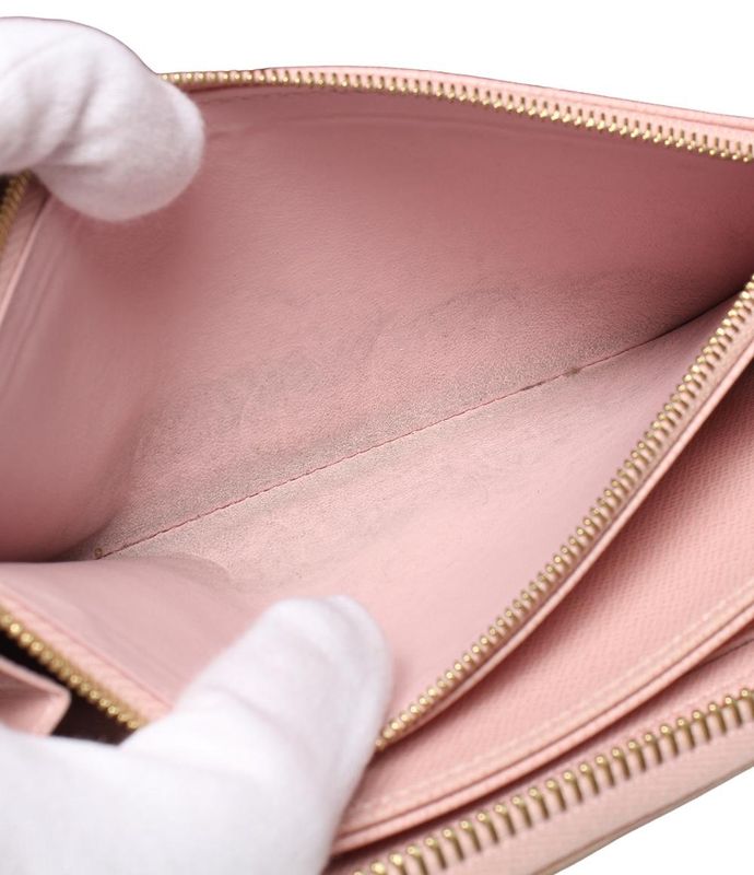 Louis Vuitton Round Zipper Long Wallet Zippy Wallet N63503 Unisex Louis Vuitton