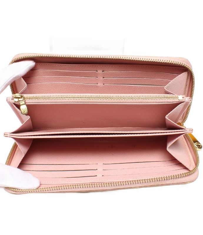 Louis Vuitton Round Zipper Long Wallet Zippy Wallet N63503 Unisex Louis Vuitton