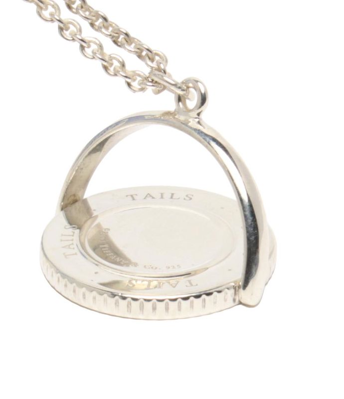 Tiffany & Co Necklace Sv925 Heads Tails Coin Ladies Tiffany & Co