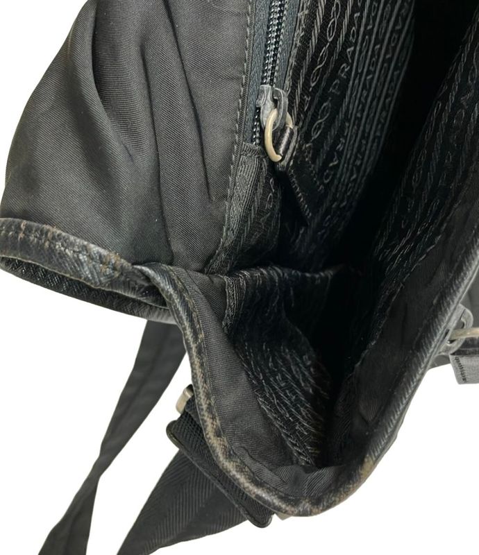 Prada Shoulder Bag Crossbody Nylon Leather V158x Men's Prada