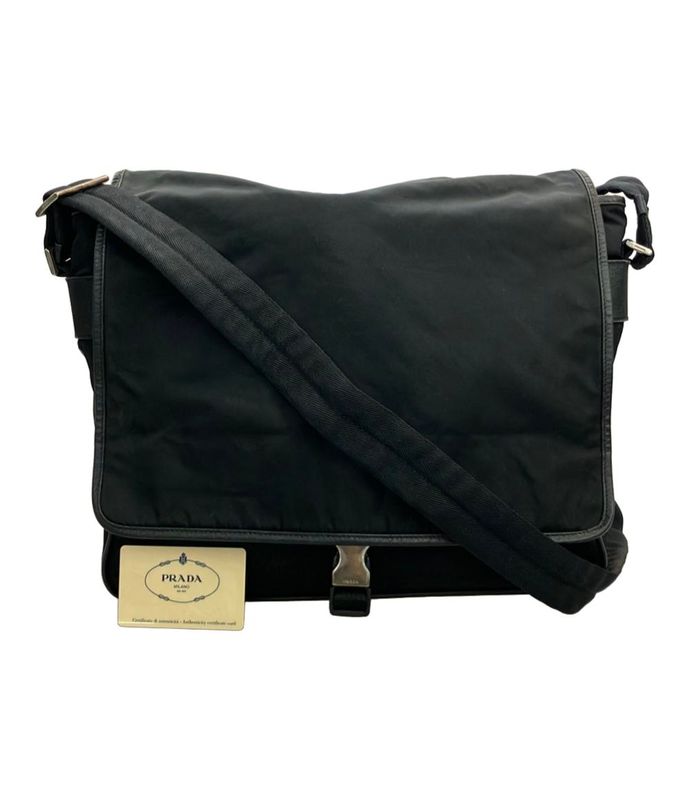 Prada Shoulder Bag Crossbody Nylon Leather V158x Men's Prada