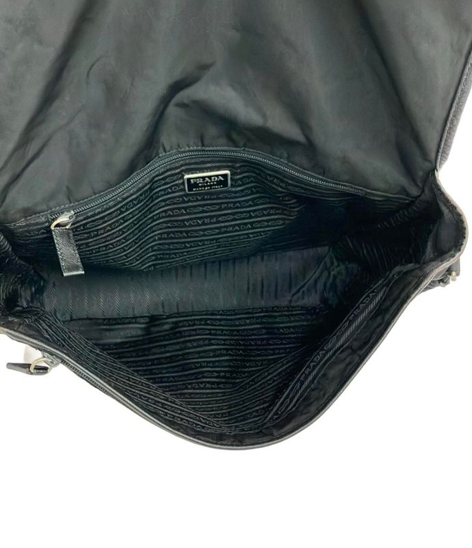 Prada Shoulder Bag Crossbody Nylon Leather V158x Men's Prada