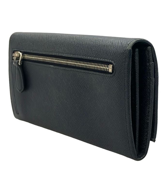 Prada Long Wallet Saffiano Triangle 1mh132 Ladies Men Prada