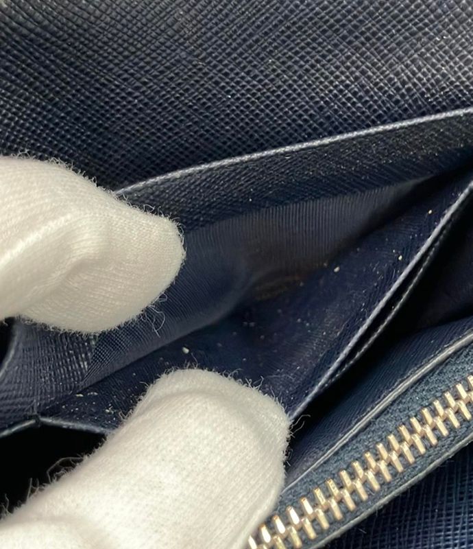 Prada Long Wallet Saffiano Triangle 1mh132 Ladies Men Prada