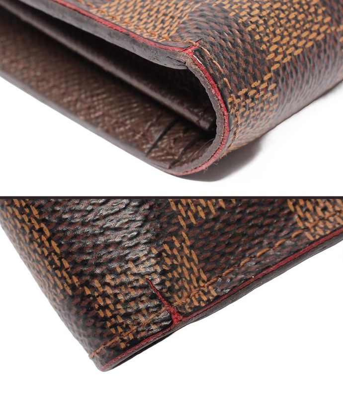 Damier Louis Vuitton Long Wallet Portefeuille Blazer N60017 Men's Ladies Louis