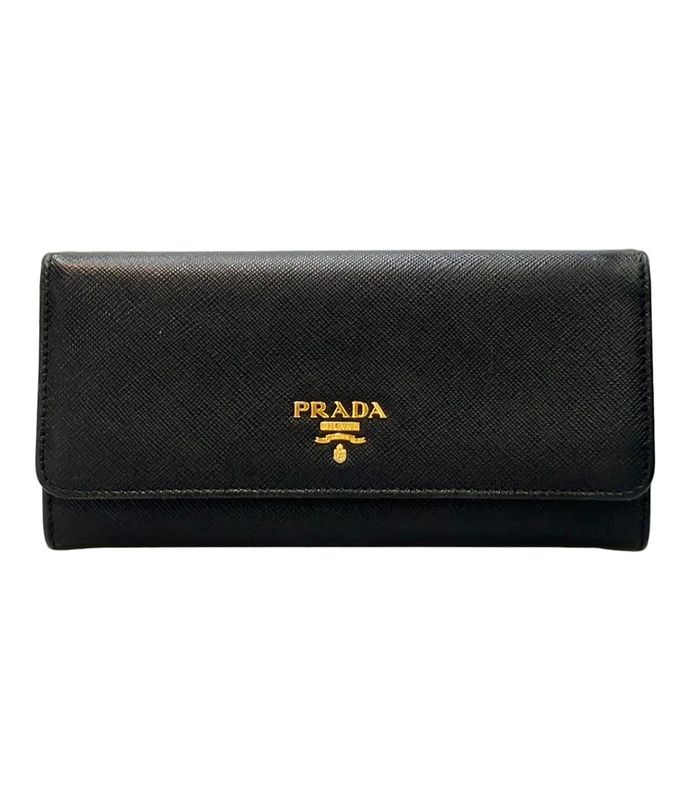 Prada Long Wallet Saffiano Metal Oro 1m1132 Ladies Prada