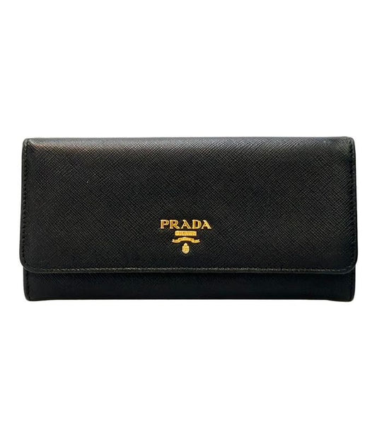 Prada Long Wallet Saffiano Metal Oro 1m1132 Ladies Prada