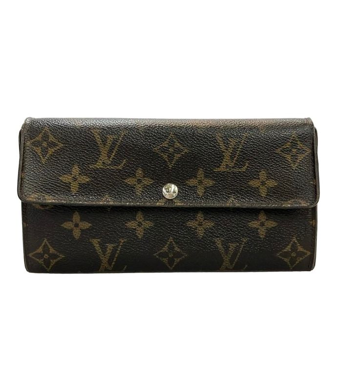 Louis Vuitton Monogram Portefeuille Sarah M60232 Women Louis Vuitton Long Wallet