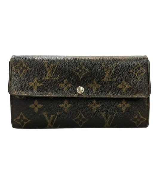 Louis Vuitton Monogram Portefeuille Sarah M60232 Women Louis Vuitton Long Wallet
