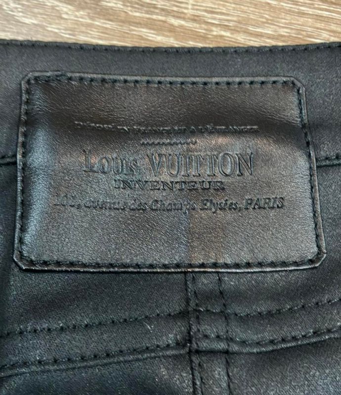 Louis Vuitton Leather Pants Rw132w F4pa15ddb Ladies Size 34 (XS) Louis Vuitton
