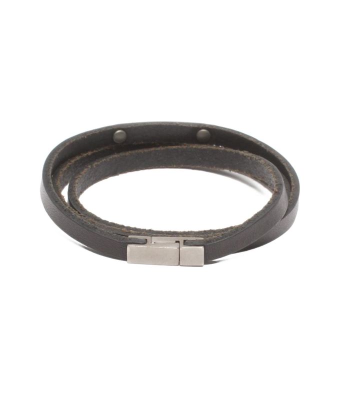 Saint Laurent Paris 3-Strand Bracelet Leather Women's Saint Laurent Paris