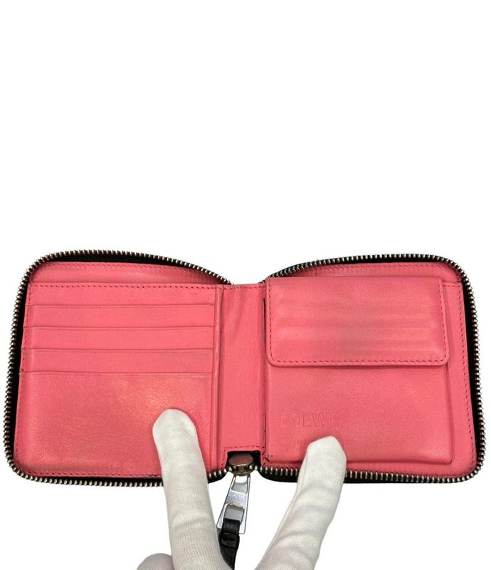 Loewe Round Zipper Bifold Wallet for Women Loewe