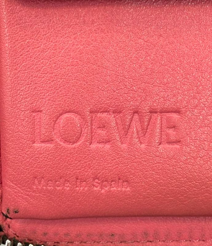 Loewe Round Zipper Bifold Wallet for Women Loewe