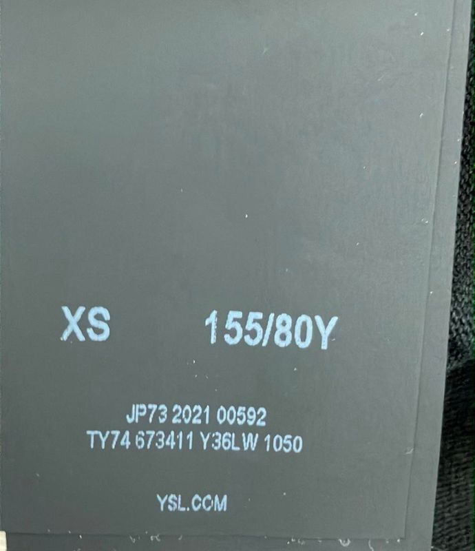 Saint Laurent Short Sleeve T-Shirt Damaged Ty74 673411 Y36lw 1050 Men's Size XS