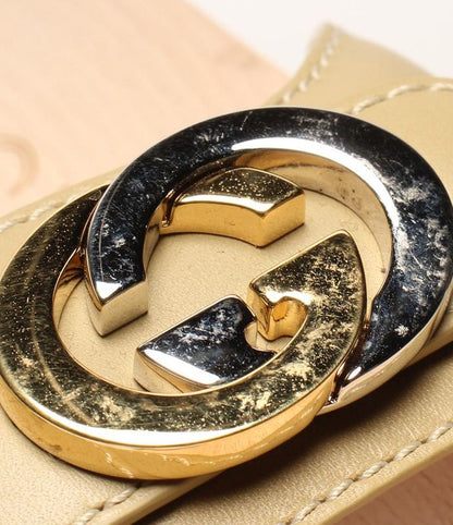 Gucci Wood Slide Sandals Interlocking Women's Size 37 (L) Gucci