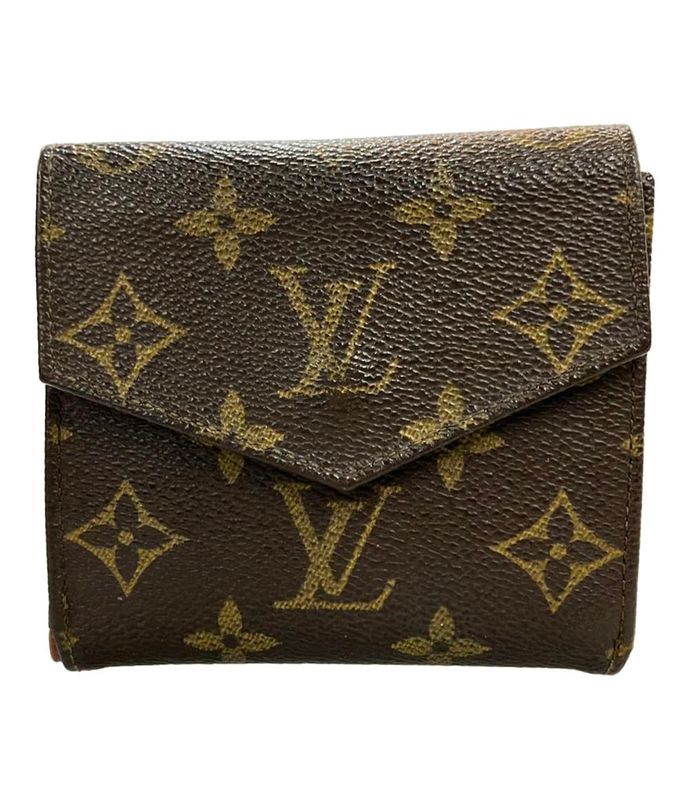 Louis Vuitton Double Hook Bifold Wallet Monogram Portmonnais Bier M61660 Ladies
