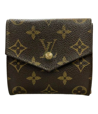 Louis Vuitton Double Hook Bifold Wallet Monogram Portmonnais Bier M61660 Ladies