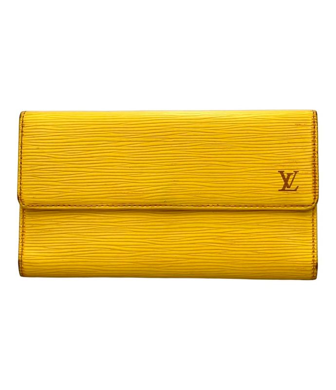 Louis Vuitton Epi Porte Trésor International Long Wallet M63389 Ladies Men