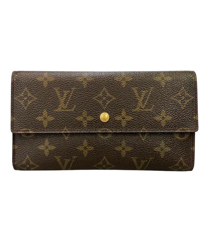 Louis Vuitton Trifold Long Wallet Porte Trésor International M61215 Ladies