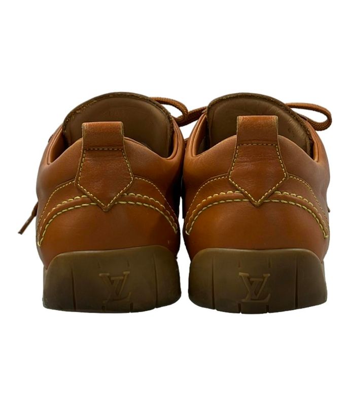 Louis Vuitton Low Cut Sneakers Leather Go1003 Men's Size 6 1/2 (S) Louis Vuitton