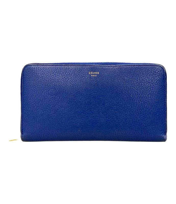 Celine Round Zipper Long Wallet Women's Celine