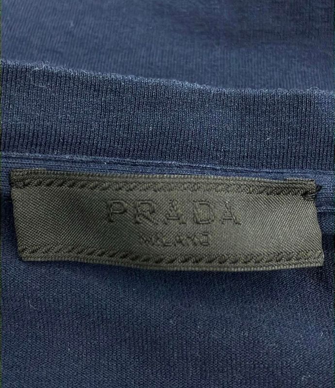 Prada Rubber Logo Nylon Pocket T-shirt Men's SIZE S Prada