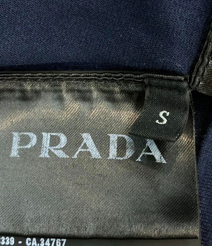 Prada Rubber Logo Nylon Pocket T-shirt Men's SIZE S Prada