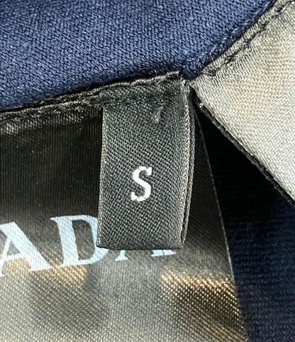 Prada Rubber Logo Nylon Pocket V-neck T-shirt Men's SIZE S Prada