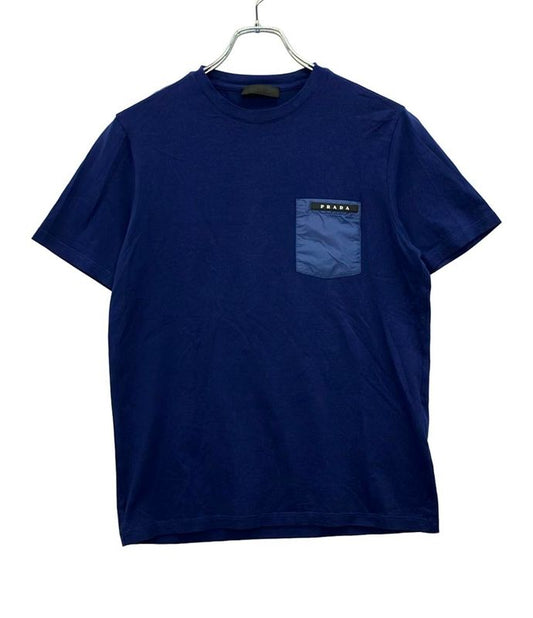 Prada Rubber Logo Nylon Pocket T-shirt Men's SIZE S Prada