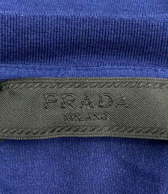 Prada Rubber Logo Nylon Pocket T-shirt Men's SIZE S Prada