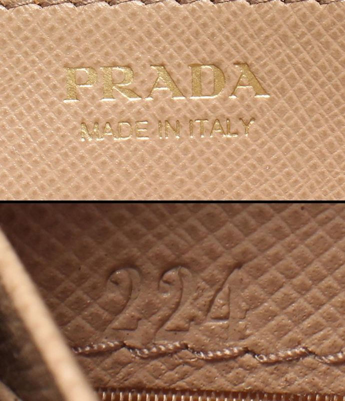 Prada Round Zipper Long Wallet 1ml506 Ladies Prada