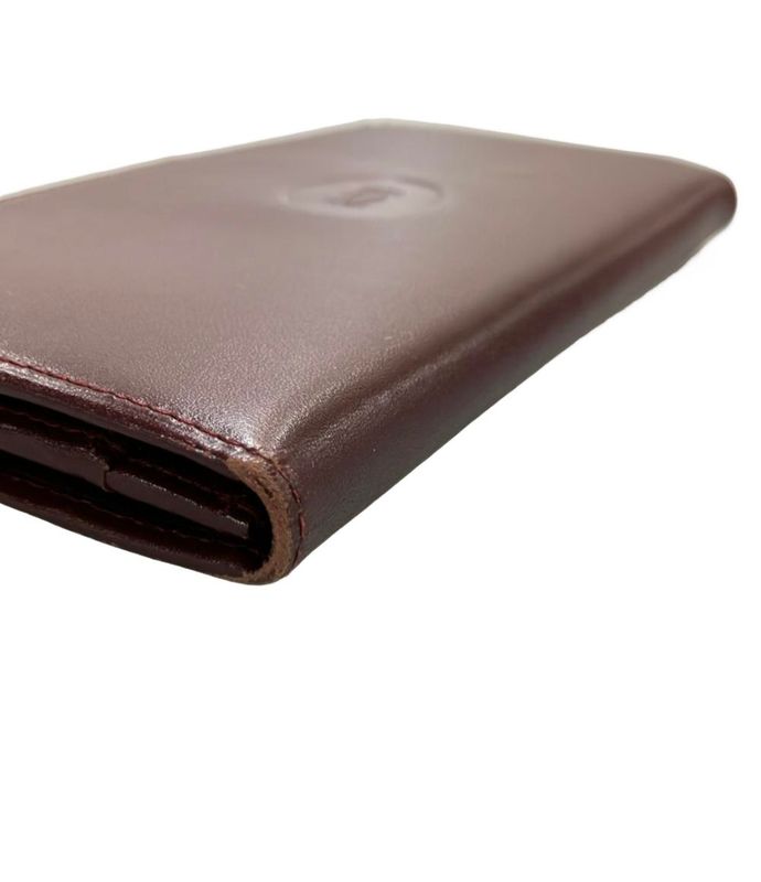 Cartier Bifold Long Wallet Leather Must Line Ladies Cartier