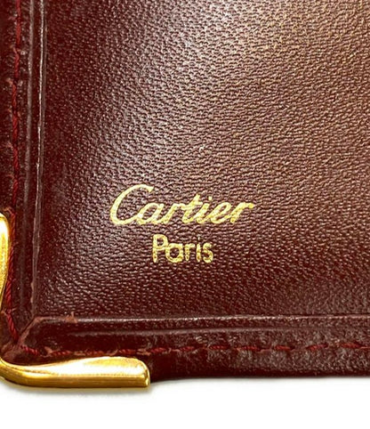 Cartier Bifold Long Wallet Leather Must Line Ladies Cartier