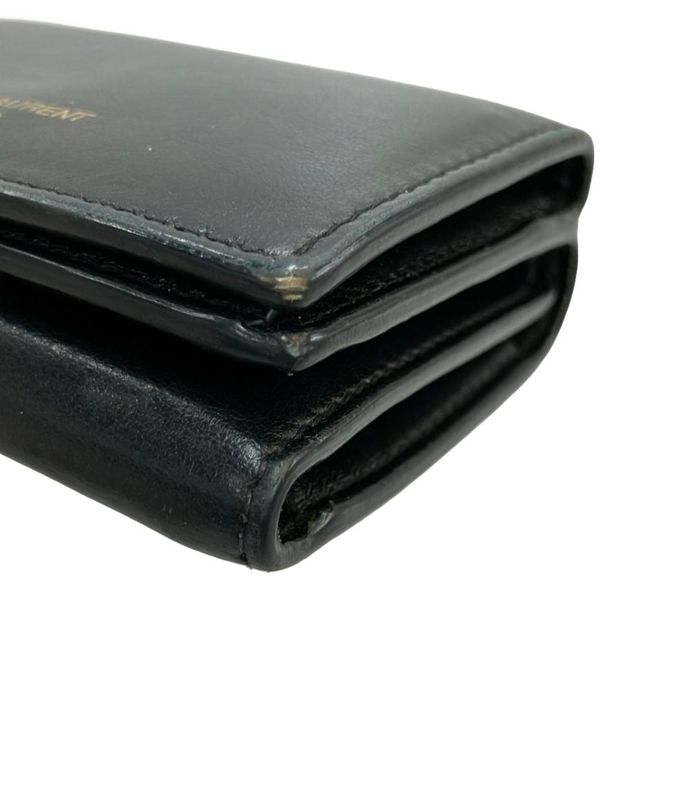 Saint Laurent Trifold Wallet Leather Women's Saint Laurent