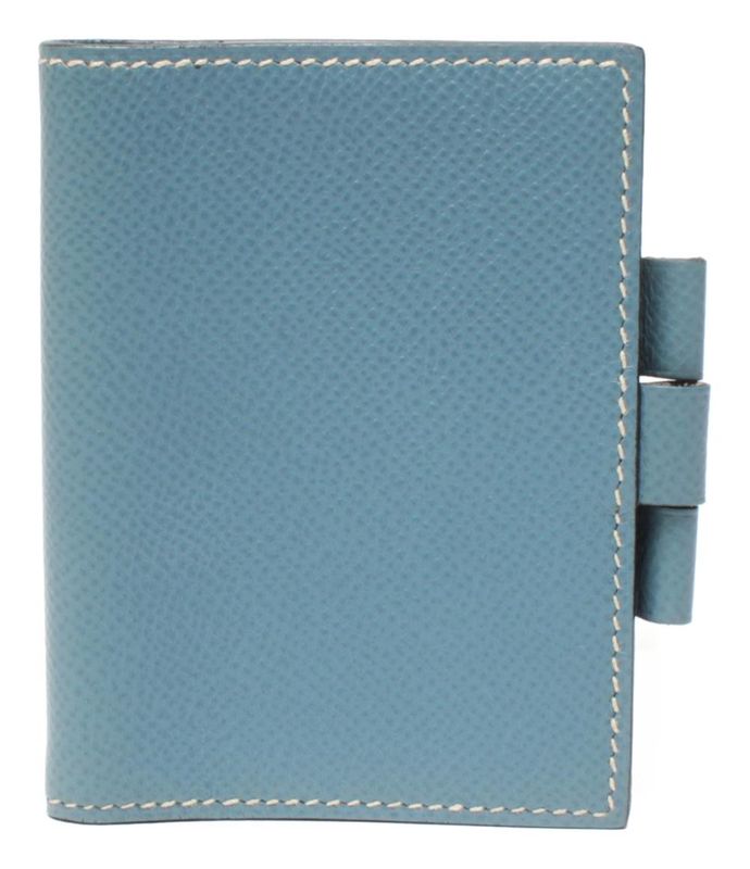 Hermes Notebook Cabas □D Engraved Silver Hardware Agenda Mini Ladies Men Hermes